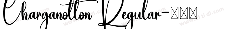 Charganolton Regular字体转换